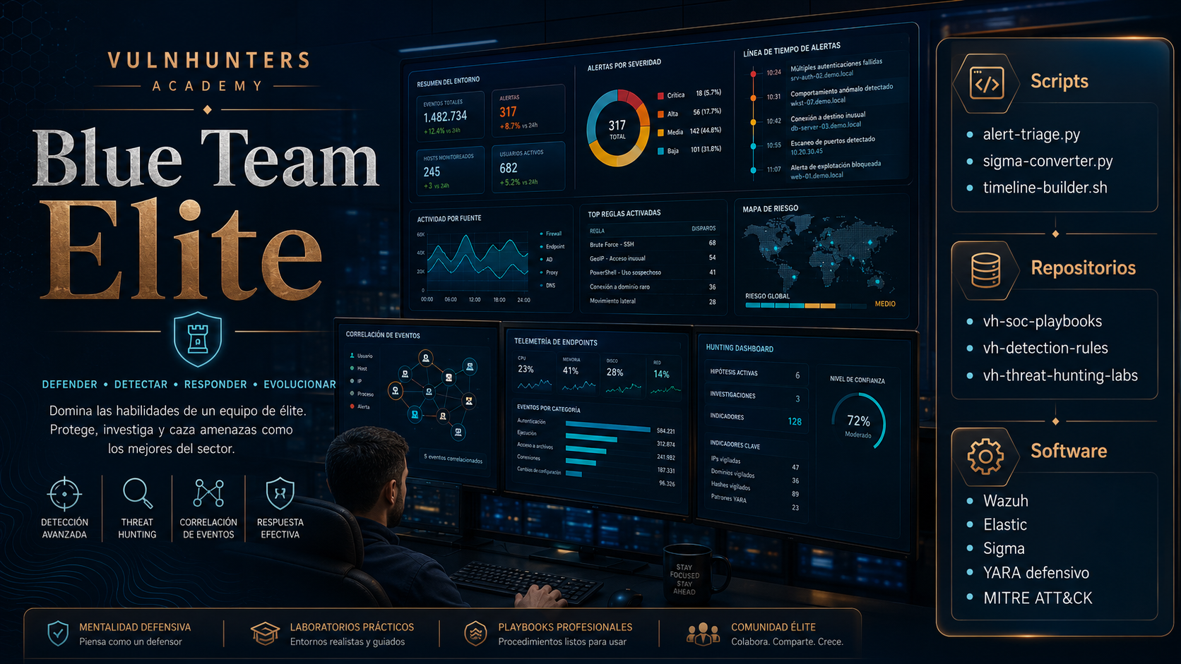Imagen of the curso Blue Team Elite